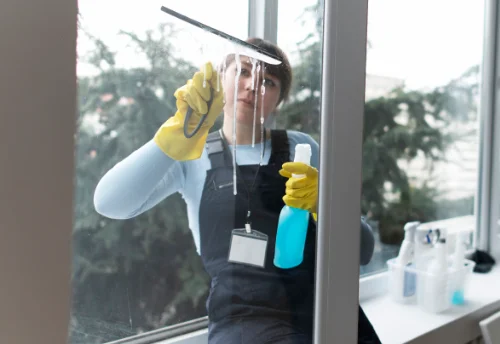 Nettoyage de vitres intérieures et extérieures à la Chapelle-Taillefert